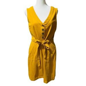 Boden knee length yellow dress, size 8